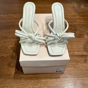 Loeffler Randall Margi White Bow Sandals Size 6